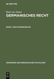 Cover von Rechtsdenkmäler