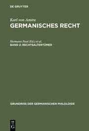 Cover von Rechtsaltertümer