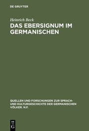 Cover von Das Ebersignum im Germanischen