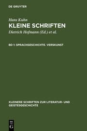 Cover von Sprachgeschichte.Verskunst