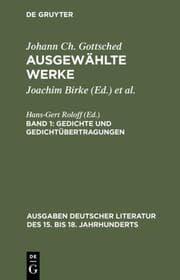 Cover von Gedichte und Gedichtübertragungen