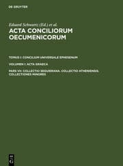 Cover von Collectio Seguierana, Collectio Atheniensis, Collectiones minores
