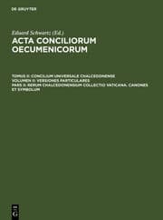 Cover von Rerum Chalcedonensium collectio Vaticana. Canones et Symbolum