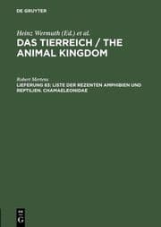 Cover von Liste der rezenten Amphibien und Reptilien.Chamaeleonidae