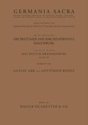 Cover von Das Bistum Brandenburg.Teil 1