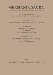 Cover von Das Bistum Bamberg.Teil 2: Die Pfarreiorganisation