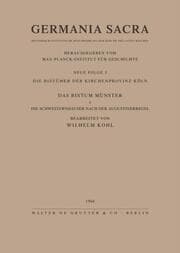 Cover von Die Bistümer der Kirchenprovinz Köln.Das Bistum Münster I.Die Schwesternhäuser nach der Augustinerregel