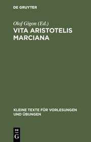 Cover von Vita Aristotelis Marciana