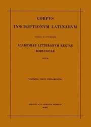 Cover von Corpus inscriptionum Latinarum. Vol III: Inscriptiones Asiae, provinciarum Europae Graecarum, Illyrici Latinae. Suppl: Inscriptionum Orientis et Illyrici Latinarum supplementum. Pars I: . Fasc 2