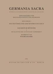 Cover von Die Bistümer der Kirchenprovinz Köln. Das Bistum Münster II. Die Klöster der Augustiner-Chorherren