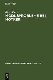 Cover von Modusprobleme bei Notker