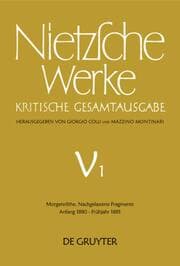 Cover von Morgenröthe.Nachgelassene Fragmente Anfang 1880 - Frühjahr 1881