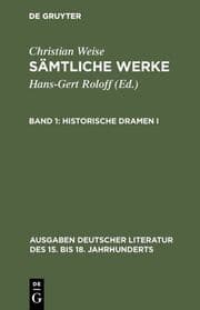 Cover von Historische Dramen I