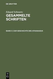 Cover von Zur Geschichte des Athanasius