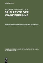 Cover von Engelische Comedien und Tragedien