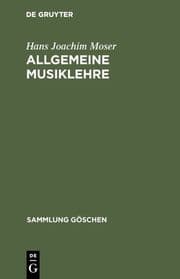 Cover von Allgemeine Musiklehre
