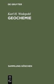 Cover von Geochemie