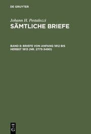 Cover von Johann Heinrich Pestalozzi: Sämtliche Briefe 8