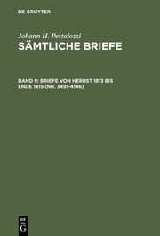 Cover von Johann Heinrich Pestalozzi: Sämtliche Briefe 9