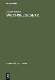 Cover von Wechselgesetz