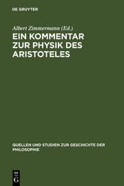 Cover von Ein Kommentar zur Physik des Aristoteles