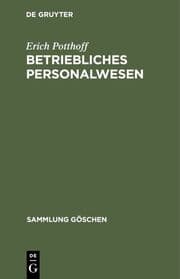 Cover von Betriebliches Personalwesen