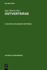Cover von Deutsch-polnische Verträge