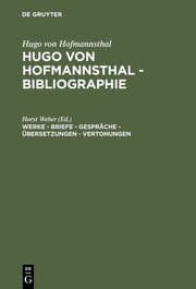 Cover von Werke - Briefe - Gespräche - Übersetzungen - Vertonungen