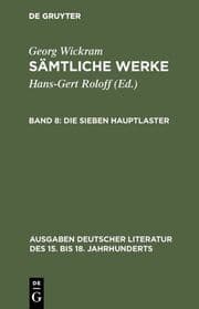 Cover von Die sieben Hauptlaster