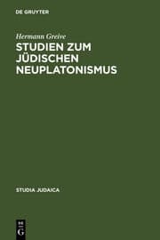 Cover von Studien zum jüdischen Neuplatonismus
