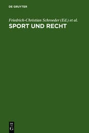 Cover von Sport und Recht