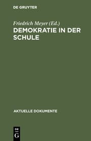 Cover von Demokratie in der Schule