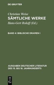 Cover von Biblische Dramen I