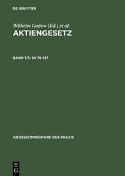 Cover von Aktiengesetz: Großkommentar