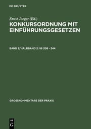 Cover von §§ 208 - 244