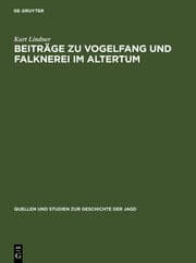 Cover von Beiträge zu Vogelfang und Falknerei im Altertum