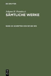 Cover von Schriften von 1811 bis 1815