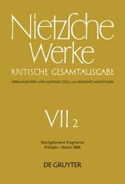 Cover von Nachgelassene Fragmente Frühjahr - Herbst 1884