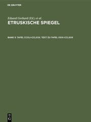Cover von Tafel CCXLI-CCLXXX. Text zu Tafel XXXI-CCLXXX