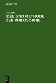 Cover von Idee und Methode der Philosophie