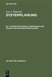 Cover von Feinprojektierung, Einführung und Pflege von Informationssystemen