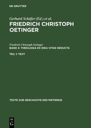 Cover von Theologia ex idea vitae deducta