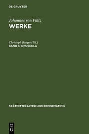 Cover von Opuscula