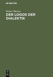 Cover von Der Logos der Dialektik