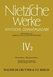 Cover von Menschliches, Allzumenschliches. Band 1, Nachgelassene Fragmente, 1876 bis Winter 1877-1878