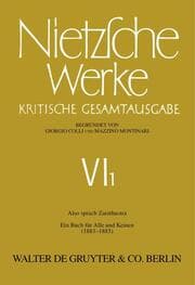 Cover von Also sprach Zarathustra