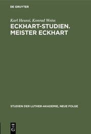 Cover von Eckhart-Studien.Meister Eckhart