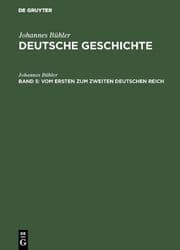 Cover von Vom ersten zum zweiten Deutschen Reich
