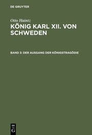 Cover von Der Ausgang der Königstragödie (1715-1719)