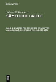 Cover von Johann Heinrich Pestalozzi: Sämtliche Briefe 2